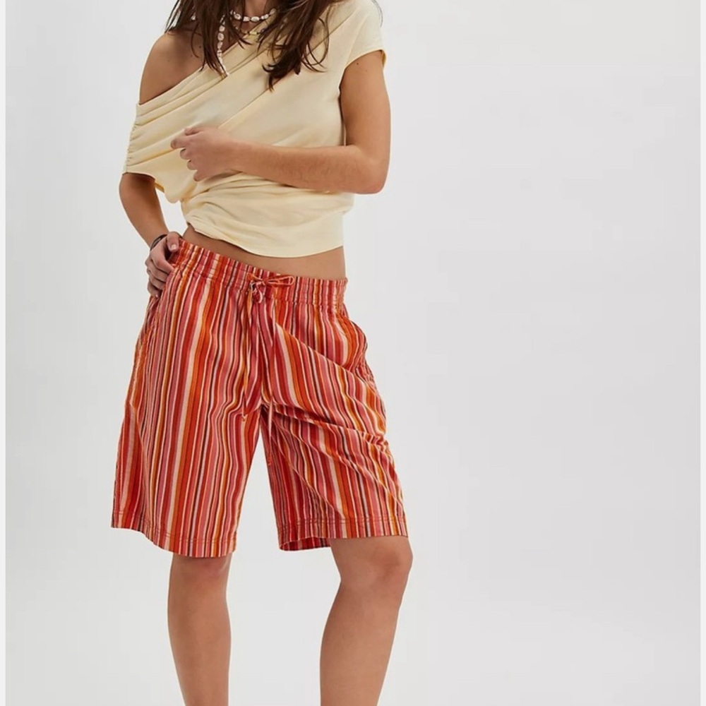 Free People Multicolor Striped Women's Shorts